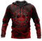 JJLLAZAD Wikinger-Hoodie 3D-Druck Nordische Mythologie Valhalla Langarm Frühling Herbst Pullover Für Herren und Damen Party Cosplay Kostüm,Thor Hammer Hoodie,3XL