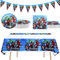 ATBEAMEN 32Pcs Superhero Avengers Party Tableware Kits Decor Kids, Marvel Avengers Party Table Cloth,10pcs 7inch Paper Plates,20 Paper Napkins Birthday Disposable Tableware Set Kids Party Favors