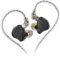 FEDAI KZ ZS10 Pro X, 4BA+1DD 5 driver in ear monitor, auricolari HiFi cablati, auricolari sportivi da gioco, auricolari ibridi IEM con piastra frontale in acciaio inossidabile, cavo staccabile a 2 pin