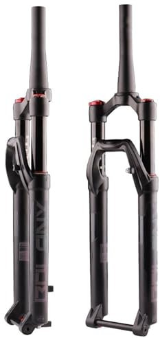 Fourche Vtt Fourche de vélo Boost 27.5/29 pouces, axe traversant 100/110mm 32mm, réglage du rebond conique, fourche de Suspension de voyage 120/140mm Fourches Pour VéLo ( Color : 27.5 Manual 120mm )