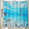 Vgzsyomqib Türkis Unterwasserwelt Duschvorhang 240x200 Extra Breit Anti Schimmel Wasserdicht für Badewanne Stoff Shower Curtains 3D Unterwasser Fische Blau Ocean Duschvorhänge Waschbar Textil