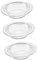 EXAOMBLE 3pièces Plat De Remplacement pour Chauffe-Cire Verre Coupelle pour Fondant Parfumé Accessoires pour Bougie Et Diffuseur Huile Compatible Plupart des Chauffe-Cire