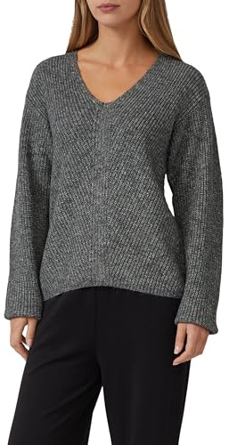s.Oliver Weicher Strickpullover im Relaxed Fit mit V-Ausschnitt