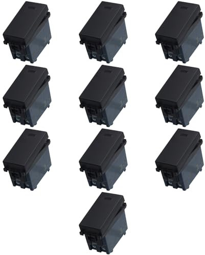 10 MODULI INTERRUTTORE 16A, NERO, COMPATIBILE CON VIMAR ARKE', MODULI E FRUTTI 100% COMPATIBILI, MATERIALI DI ALTA QUALITA'