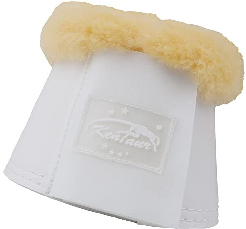 KenTaur Hufglocken mit Fellrand, Größe:L, Farbe:weiß