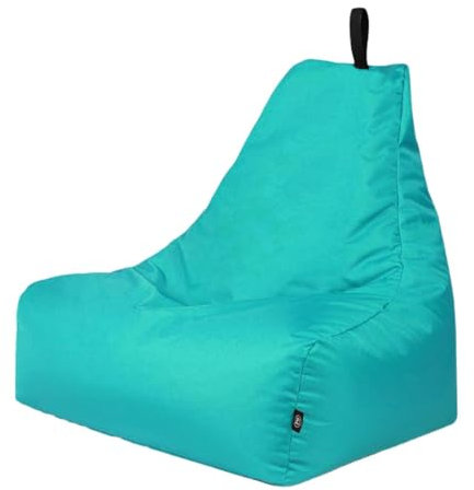 PATCH HOME Patchhome Lounge Sessel XL Gamer Sessel Sitzsack Sessel Sitzkissen In & Outdoor geeignet fertig befüllt | XL - Türkis - in 2 Größen und 25 Farben