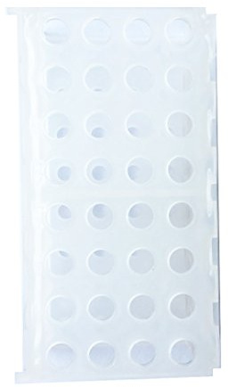 Reagenzglas-Gestell aus Kunststoff, 4 Wege, Weiß