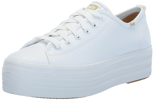 Keds Damen Triple UP Leather Sneaker, White, 39 EU