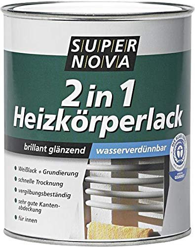 Super Nova 2in1 Heizkörperlack Glänzend weiß 375 ml