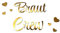 Oblique Unique® Bügelbild für JGA Junggesellinnenabschied Hochzeit - Braut to Be - Team Braut - Braut Crew + Herzen Bilder zum Aufbügeln - Motiv wählbar (Braut Crew)