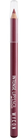 WYCON cosmetics INTENSE LIP PENCIL 06 Sangria - Lippenstift aus Holz mit hoher Schriftschrift präzise Strichstärke, extrem bequeme Textur erhalten präzise Linien oder Schattierungen