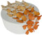Pre-cut Gradient Orange Butterflies Edible Rice/Wafer Paper Cupcake Cake Dessert Toppers Birthday Celebration Wedding Baby Shower Children Party Decorations (Orange)