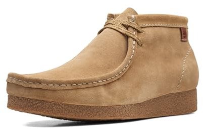 Clarks Men's Shacre Chukka Boot, Dark Sand Suede, 8.5 UK
