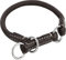 Schnüffelfreunde Zugstopp Hundehalsband aus Leder I Erziehungshalsband I Dressurhalsband I Lederhalsband Hund (L - bis 37cm, Braun)