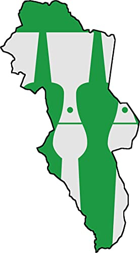Auto Aufkleber Norwegen Provinz HEDMARK Sticker Konturgeschnitten (ca 11 cm)
