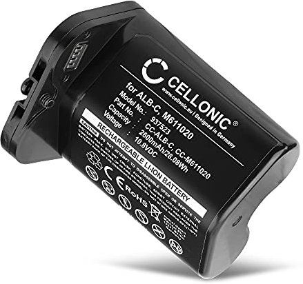 CELLONIC, Akku für Staubsauger kompatibel mit iRobot Braava Jet M6, M611020, ALB-C (10.8V, 2600mAh)