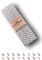 Sandras-Bastelladen Schrägband/Einfassband Baumwolle gefalzt 3m x 20mm - Vichy/Karo Muster 5002-Grau-Weiß