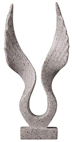 Tubayia Engelsflügel Figur Statue Eagle Wing Skulptur Harz Kunst Handwerk Ornament Wohnzimmer Hotel Desktop Dekoration (7x2,2x14,5cm)