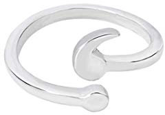 Semikolon-Ring Kreative Liebe Persönlichkeit Semikolon Ring Einfach Stilvoll Paar Handgemachter Ring Kreativer Fingerschmuck 9