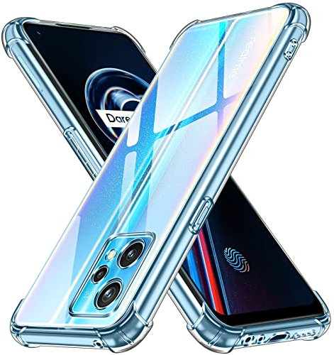 ivoler Funda para Realme 9 Pro+ / Realme 9 Pro Plus/Realme 9 4G, Carcasa Protectora Antigolpes Transparente con Cojín Esquina Parachoques, Suave TPU Silicona Caso Delgada Anti-Choques Case