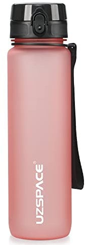 UZSPACE Gourde Sport - 500ml/800ml/1l/1,5l- sans BPA Tritan lastique, Gourde Enfant anti fuite Reutilisable, Bouteille d'eau sport pour École, velo,Voyage, Adulte