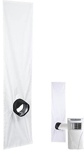 Gereton Ventana 2M/ para Aire Acondicionado Portátil Y Secadora, Kit Paño Sellado Ventana CA con Acoplador Ajustable, Sin Necesidad Taladrar Orificios