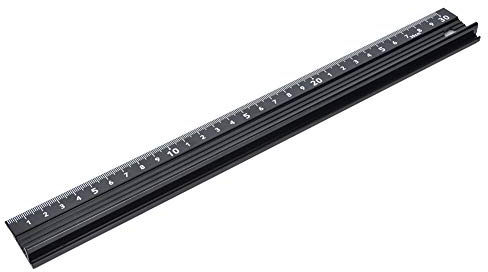 L Shaped Cutting Ruler Aluminum Alloy Safety Ruler Precision Measuring Drafting Tool for Leather Metal Craft(L Type 30cm)