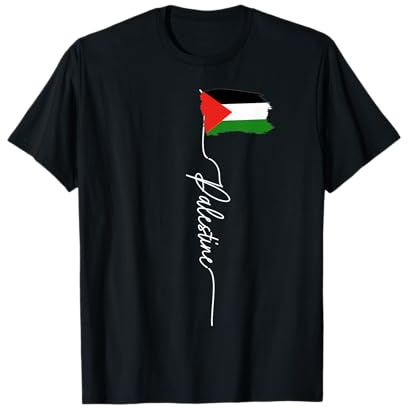 Drapeau palestinien élégant drapeau patriotique T-Shirt