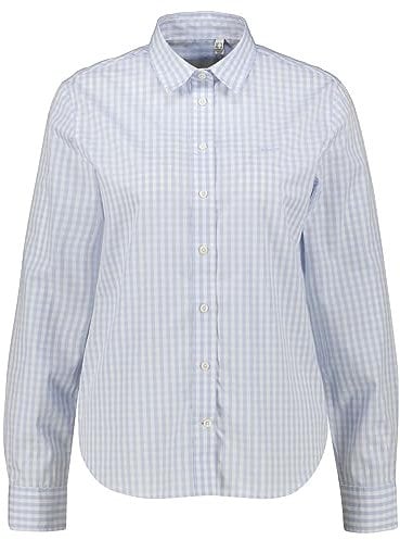 GANT REG Poplin Gingham Shirt Chemise Vichy en Popeline Regular, Light Blue, 40 Femme
