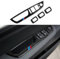 OYDDL Auto Fensterheber Schalter Trim Cover Aufkleber Carbon Fiber Decal passt Kompatibel mit BMW X5 X6 E70 E71 2007 2008 2009 2010 2011 2012 2013 2014 Zubehör - Mit Auto Folding Button