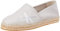 Calvin Klein Jeans Damen Espadrilles Stoffschuhe, Grau (Eggshell/Peach Blush), 36