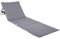 ONVAYA® Strandmatte mit Rückenlehne in Grau | 2cm gepolsterte Sonnenliege mit Tasche | Strandliege faltbar & klappbar | Sonnenmatte mit Tragegurt | Strandmatratze 161 x 55 x 45 cm
