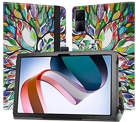 JRTAL Custodia per Lenovo Tab M9, PU Pelle Slim Flip Case Cover Protettiva Pieghevole Stand Cover per Lenovo Tab M9 (TB310FU) 9 Tablet - Love Tree