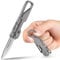 KeyUnity KK09 EDC-Klappmesser – Taschenmesser aus Titan mit Karabiner für den täglichen Gebrauch
