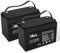 Anern Batteria Litio 12V 100Ah, Batteria 100Ah 12V con BMS Da 100A Fino a 15000 Cicli perfetto per il campeggio, l'accumulo di energia domestica solare, RV, Off-Grid(Confezione da 2))