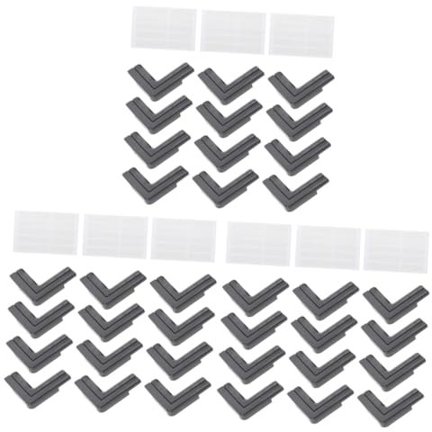 Artibetter 36 Piezas Esquina de protección de Ventana Adornos para Postes de Cerca Muebles para niños Cubierta de Esquina Recortable Protector de Esquina Seguro Modelado Borde