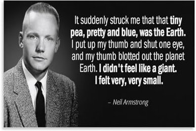 FUSHOU Neil Armstrong Poster mit inspirierendem Satz, 3 Stück, Leinwand-Poster, Wandkunst, Bilddrucke, hängende Foto-Dekoration, Heimposter, Kunstwerke, 20 x 30 cm