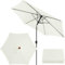 AIMENJOY Replacement Parasol Canopy, Parasol Cover 2M / 2.7M / 3M 6 Arms Replacement Fabric Cover for Garden Umbrella, Anti-ultraviolet, Waterproof (2M / 6.6Ft,Beige)