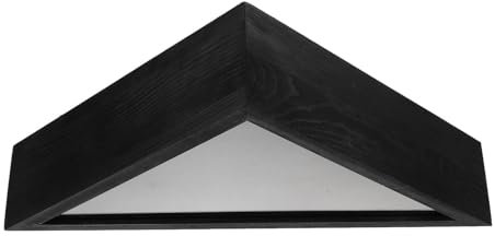 Lurrose Burial Flag Display Case,Wood Burial Flag Shadow Box Rustic Flag Display Case for Flag Frame Triangle Shadow Box Container