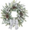 Oairse Ghirlanda Natalizia 61 cm - Grande per Porta d'Ingresso Con Palline, Bacche e Fiocco - Decorazione Artistica per Natale