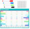 Nankoyal Löschbarer Wandkalender 2025, Englisch, abwischbarer Wandkalender, Planer, farbenfrohes Design, Jahresplaner für Zuhause, Klassenzimmer und Arbeitsbereich