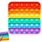 Pop It Spielzeug, Pop It Baby, Plopp Spielzeug, Pop on It Für Kinder, Anti-Stress-Spielzeug, Regenbogen, Für Autistische, Zappelige Menschen, Tolles Geschenk (Quadratisch)