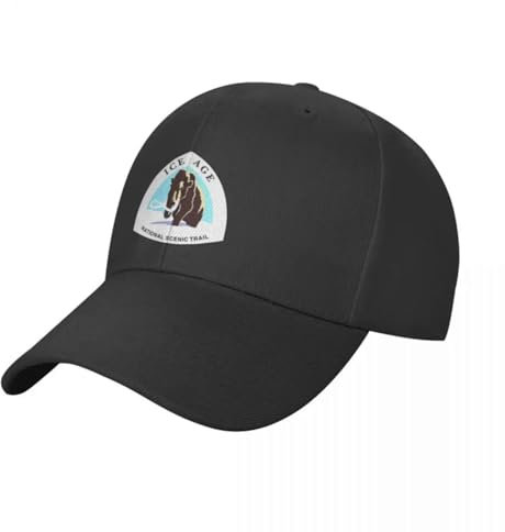 CWCMZDH Baseballmützen Baseball Kappe Ice Age Trail Baseballmütze modischer Strandhut für Herren Luxushut für Herren für die Sonne Designerhut für Herren Hüte für Damen