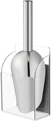 Stainless Steel Ice Scoop with Magnetic Acrylic Holder