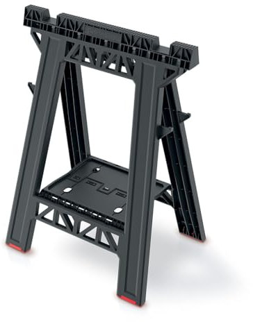 Folding Saw Horse Trestle 1x TECH PRO Stand Sawhorse 350kg Work Bench Garage Workshop Tool Support Foldable