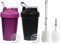 ZDL Shaker à ProtéInes,2pcs Bouteille Shaker Pour Poudre De ProtéIne,Bouteille D'Eau En Plastique Mélangé,Shaker Protélne Bouteille Shaker ProtéInes,Pour Fitness Sport Gym Supplément Sans Bpa