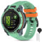 CHULN Silikon Armband Kompatibel mit Garmin Instinct 3 50mm AMOLED/Instinct 3 Solar 50mm, 26mm Einstellbares Sport Ersatzarmband für Smartwatch.(No host)