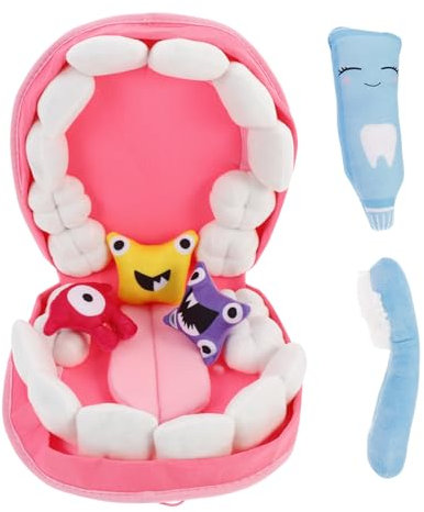YARNOW Teeth Toy for Boys and Girls Plush Educational Toy for Teaching Boy Girl How to Protect Teeth