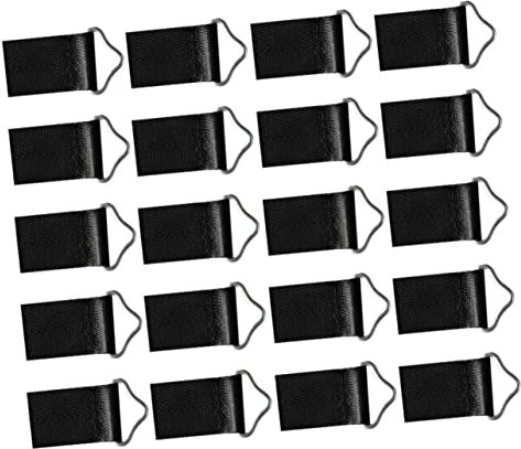 Abaodam 20stücke Trampolinschnallen Dreieckringgurt Spanngurt Für Bungee-betten Dreieckring Für Trampolin-springmatten Gurt Mit Bungee-bettschnalle