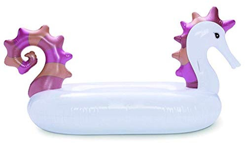 YCVAWEOD Schwimmringluftbetts Pool Schwimmer 220 cm Riesen Hippocampus Blasable Pool Float Water Party Fun Spielzeug Reitluft Matratze Ließer Schwimmring LWX